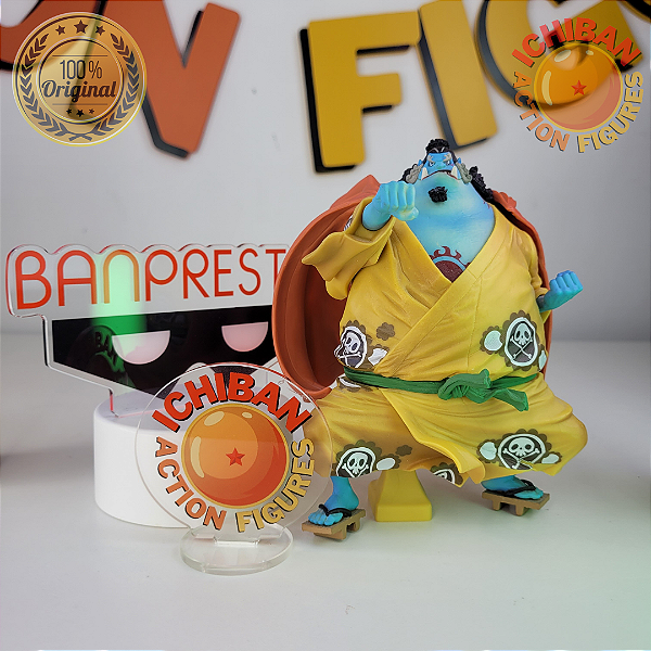 JINBE ONE PIECE KING OF ARTIST BANPRESTO 100% ORIGINAL SEM CAIXA