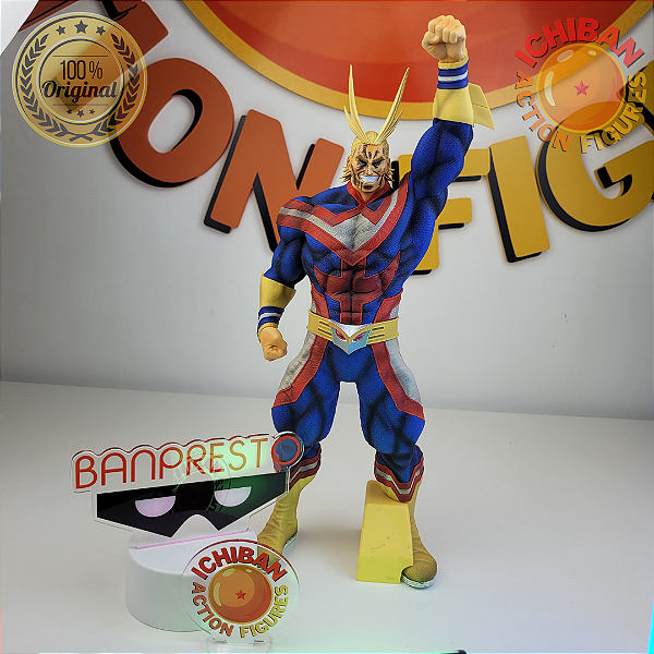 ALL MIGHT MY HERO ACADEMIA SMSP X BWFC THE BRUSH BANPRESTO 100% ORIGINAL SEM CAIXA ROSTO RABISCADO