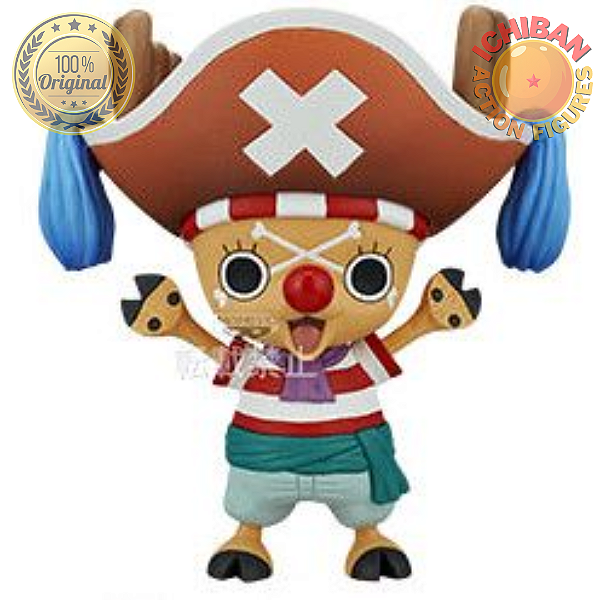 TONY TONY CHOPPER COM ROUPA DO BUGGY ONE PIECE CHOPPER BUGGY BANPRESTO 100% ORIGINAL LACRADO