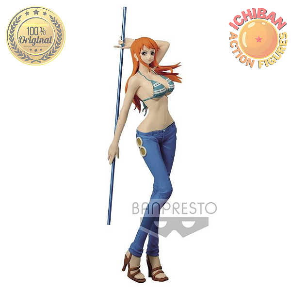 NAMI ONE PIECE GLITTER & GLAMOURS BANPRESTO 100% ORIGINAL LACRADO