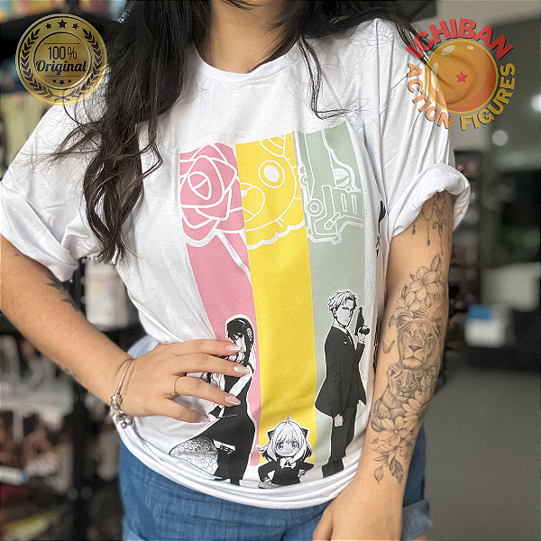 CAMISETA SPY FAMILY BRANCA G 100% ORIGINAL LICENCIADA TOHO