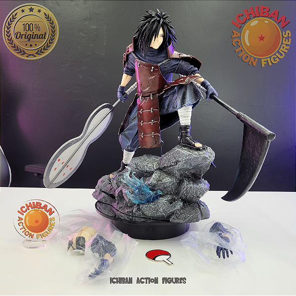 UCHIHA MADARA NARUTO SHIPPUDEN AO STUDIO 1/6 100% ORIGINAL (FALTANDO 2 RAIOS E QUABRADINHO NO CABELO)