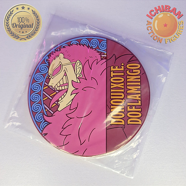 PORTA COPO DONQUIXOTE DOFLAMINGO ONE PIECE ICHIBAN KUJI 100% ORIGINAL LACRADO