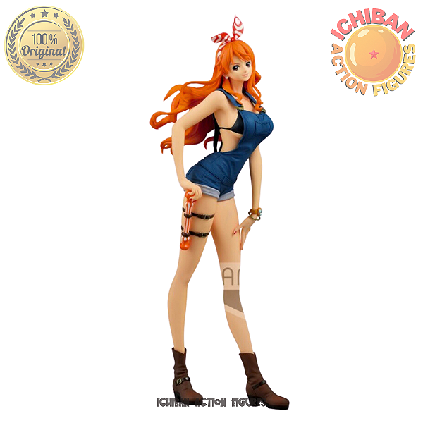 NAMI MACACÃO AZUL ONE PIECE  STAMPEDE GLITTER AND GLAMOUR BANPRESTO 100% ORIGINAL LACRADO