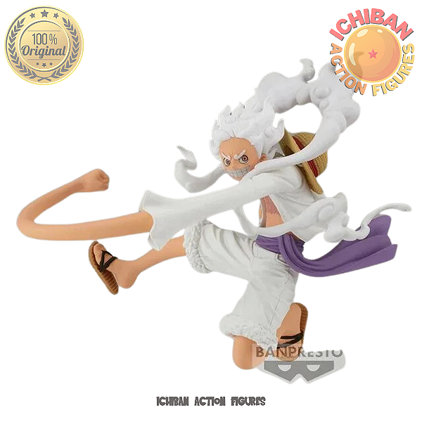 MONKEY D. LUFFY GEAR 5 NIKA BRAÇO ESTICADO ONE PIECE BATTLE RECORD COLLECTION BANPRESTO 100% ORIGINAL LACRADO