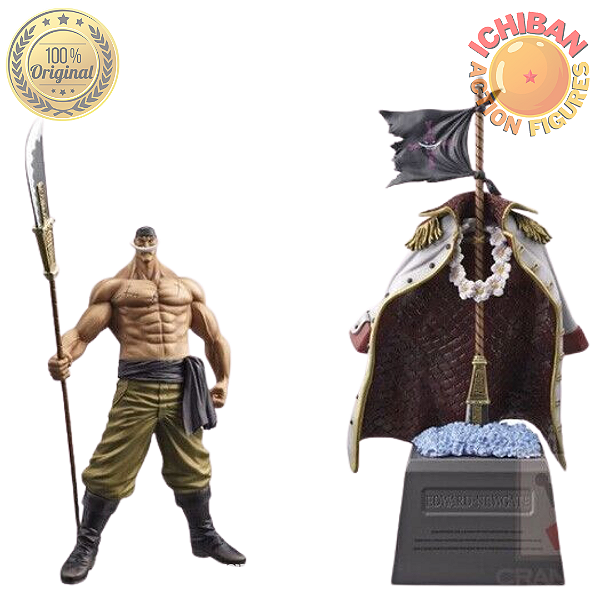 CONJUNTO BARBA BRANCA EDWARD NEWGATE SEM CAPA COM MEMORIAL ONE PIECE DXF SPECIAL VER. BANPRESTO 100% ORIGINAL LACRADO