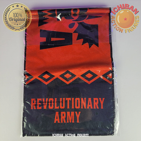 TOALHA REVOLUTIONARY ARMY ONE PIECE ICHIBAN KUJI LETRA E BANDAI 100% ORIGINAL LACRADO