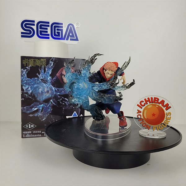 YUJI ITADORI DIORAMA NA MÃO JUJTSU KAISEN LUMINASTA VER. 2  SEGA 100% ORIGINAL LACRADO