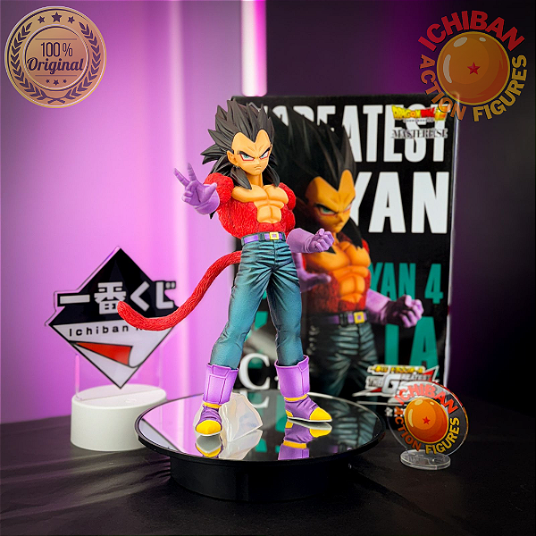 VEGETA SSJ4 DRAGON BALL GT MASTERLISE ICHIBAN KUJI LETRA C BANDAI 100% ORIGINAL COM CAIXA