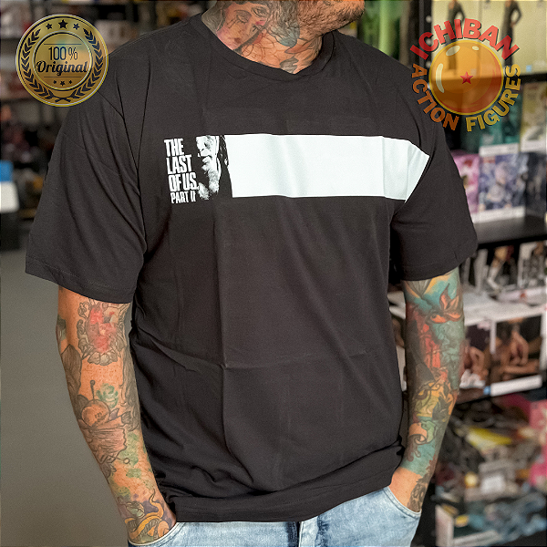 CAMISETA ELLIE THE LAST OF US CINZA GG 100% ORIGINAL LICENCIADA SONY