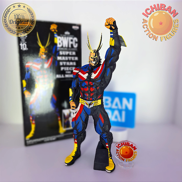 ALL MIGHT MY HERO ACADEMIA SMSP X BWFC MANGA DIMENSSIONS BANPRESTO 100% ORIGINAL COM CAIXA