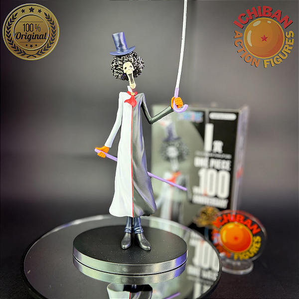 BROOK ONE PIECE 100° ANNIVERSARY ICHIBAN KUJI BANDAI 100% ORIGINAL COM CAIXA