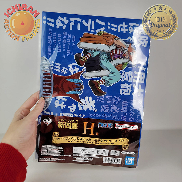 PASTA BUGGY ONE PIECE ICHIBAN KUJI LETRA H BANDAI 100% ORIGINAL LACRADO