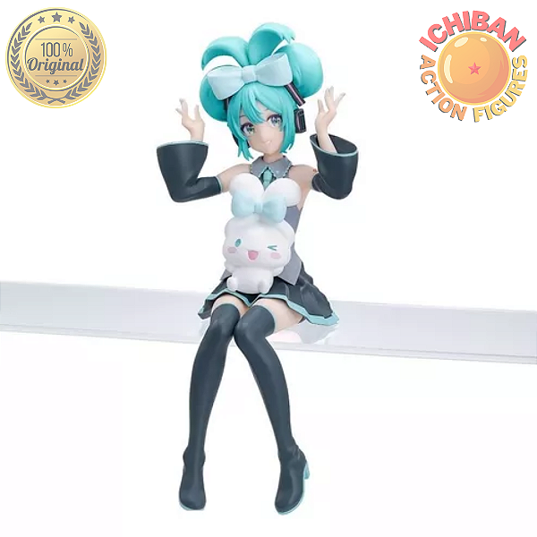 HATSUNE MIKU CINNAMOROLL DE LAÇO BRANCO NA CABEÇA NOODLE STOPPER SEGA 100% ORIGINAL  LACRADO