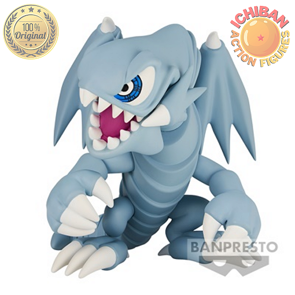 DRAGÃO BRANCO DE OLHOS AZUIS TOON YU GI OH MUNDO DA FANTASIA TOON WORLD BANPRESTO 100% ORIGINAL LACRADO