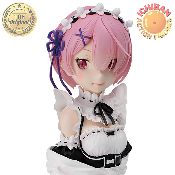 RAM BUSTO RE:ZERO STARTING LIFE IN ANOTHER WORLD BANDAI 100% ORIGINAL COM CAIXA