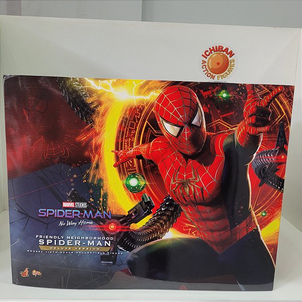 SPIDER MAN NO WAY HOME MARVEL TOBEY MAGUIRE VER. HOT TOYS DELUXE 1/6 100% ORIGINAL COM CAIXA ABERTA