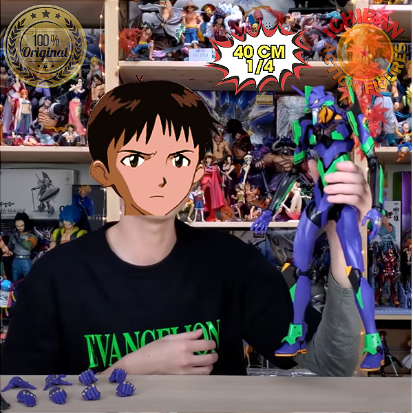 EVA 01 TEST TYPE NEON GENESIS EVANGELION ARTICULADO DYNACTION BANDAI 100% ORIGINAL SEM CAIXA