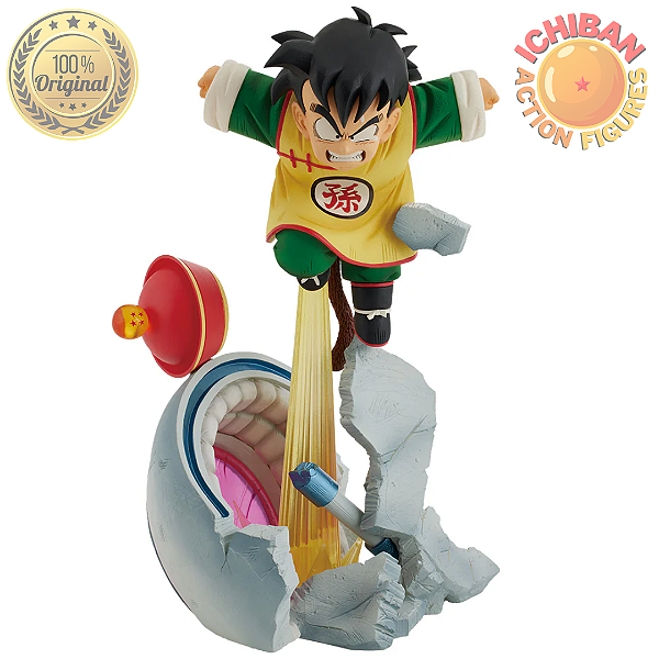 GOHAN KID SAINDO DA NAVE DRAGON BALL Z MASTERLISE PLUS ICHIBAN KUJI LETRA C BANDAI 100% ORIGINAL LACRADO