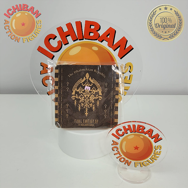 PORTA COPO FINAL FANTASY XVI LETRA D ICHIBAN KUJI SQUARE ENIX 100% ORIGINAL LACRADO