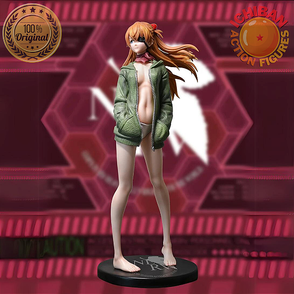 ASUKA LANGLEY NEON GENESIS EVANGELION BRUCE STUDIO VERSÃO BASE BRANCA 100% ORIGINAL