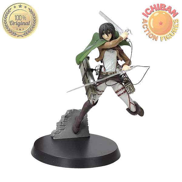 MIKASA ACKERMAN ATTACK ON TITAN SEGA 100% ORIGINAL SEM CAIXA, FALTANDO MÃO ESQUERDA