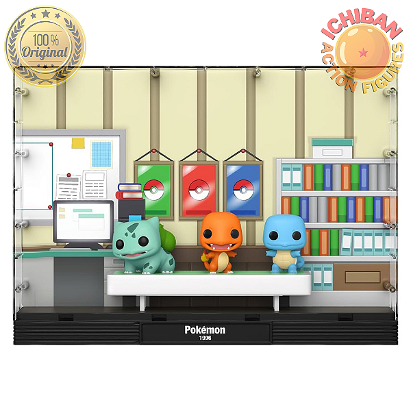 FUNKO POP DELUXE MOMENT POKÉMON - BULBASAUR - CHARMANDER - SQUIRTLE 100% ORIGINAL LACRADO