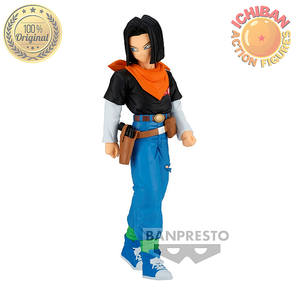 ANDROID 17 DRAGON BALL Z SOLID EDGE WORKS BANPRESTO 100% ORIGINAL LACRADO