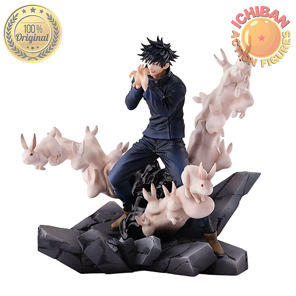 MEGUMI FUSHIGURO DIORAMA COM COELHOS JUJUTSU KAISEN FIGURIZMA SEGA 100% ORIGINAL LACRADO