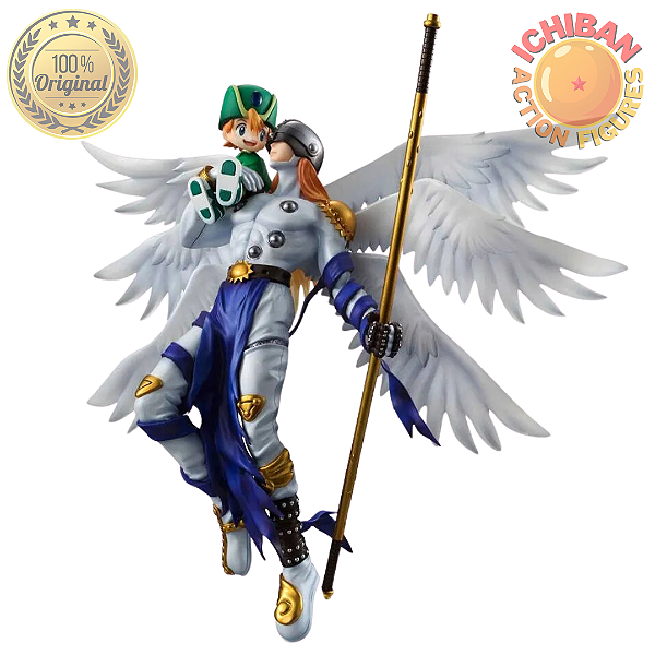 ANGEMON E TAKAISHI DIGIMON G.E.M SERIES MEGAHOUSE 100% ORIGINAL LACRADO