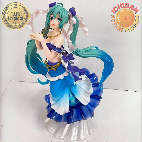HATSUNE MIKU PRINCESS MERMAID VER. AMP TAITO 100% ORIGINAL COM CAIXA