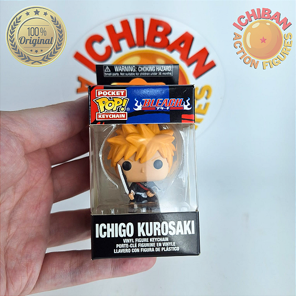 CHAVEIRO KUROSAKI ICHIGO BLEACH POCKET POP KEYCHAIN 100% ORIGINAL LACRADO