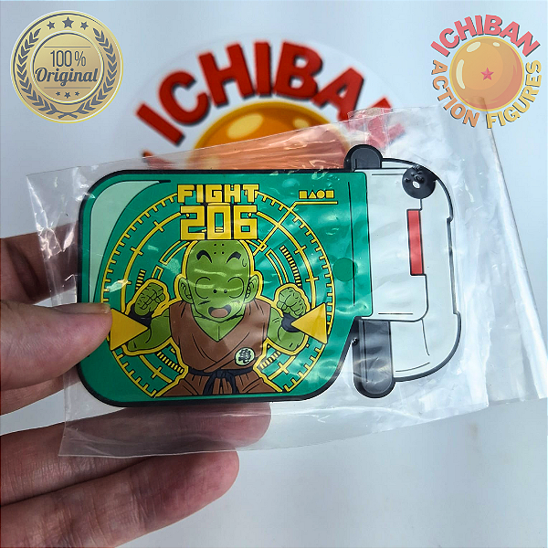 PORTA COPO RASTREADOR KURIRIN NA MIRA VERDE DRAGON BALL Z ICHIBAN KUJI BANDAI 100% ORIGINAL LACRADO