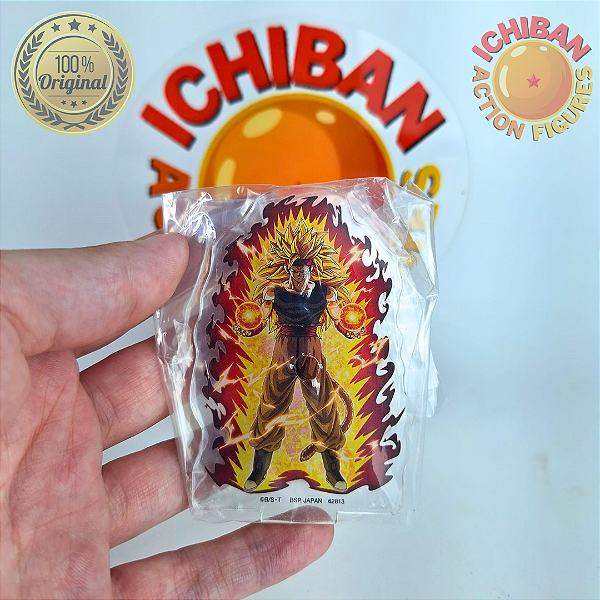ACRÍLICO BARDOCK SSJ3 DRAGON BALL HEROES ICHIBAN KUJI PRIZE BANDAI 100% ORIGINAL LACRADO