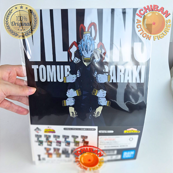 PASTA ALEATÓRIA VILLAINS MY HERO ACADEMIA ICHIBAN KUJI PRIZE I BANDAI 100% ORIGINAL LACRADO