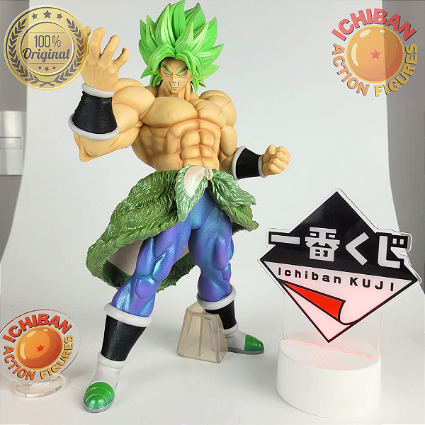 BROLY SSJ FULL POWER OLHANDO PRA MÃO SHINE VER. DB Z KING CLUSTAR ICHIBANSHO VS OMNIBUS BANDAI 100% ORIGINAL SEM CAIXA