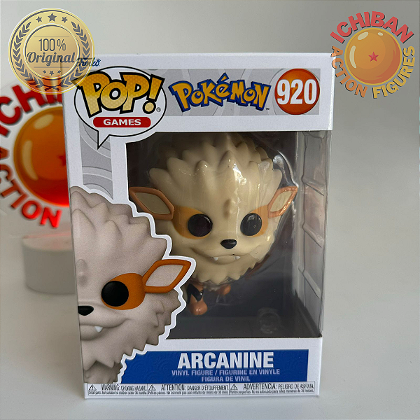ARCANINE POKÉMON FUNKO POP 920 100% ORIGINAL LACRADO