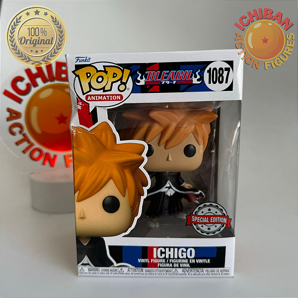 KUROSAKI ICHIGO BLEACH EXCLUSIVE SPECIAL EDITION FUNKO POP 1087 100% ORIGINAL LACRADO