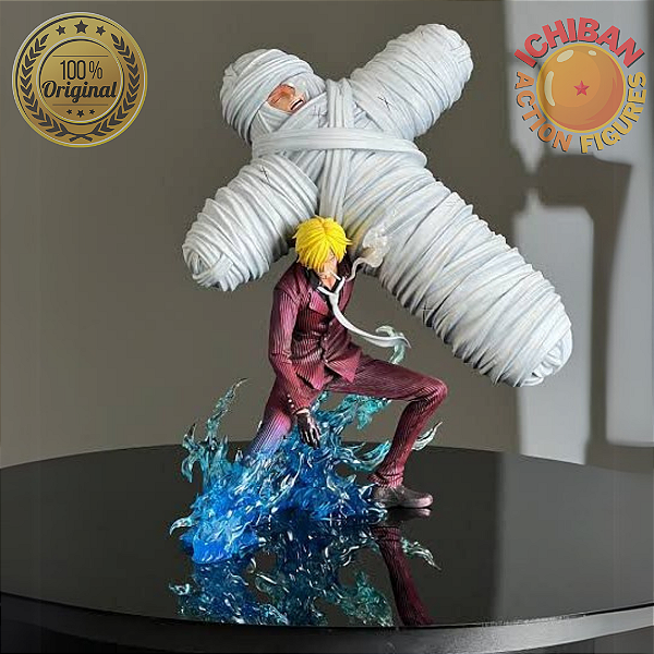 VINSMOKE SANJI CARREGANDO ZORO ONE PIECE NY STUDIO PURPLE 100% ORIGINAL
