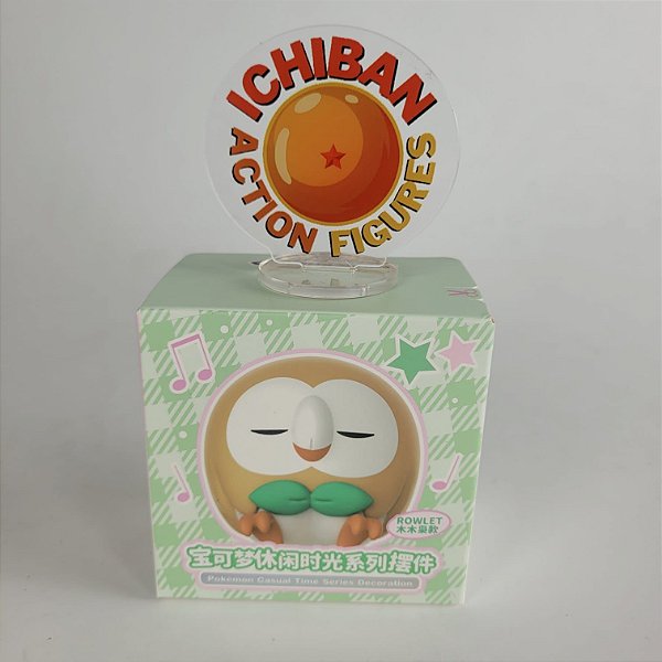 ROWLET DORMINDO POKÉMON CASUAL TIME SERIES DECORATION 100% ORIGINAL LACRADO