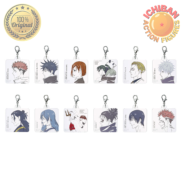 CHAVEIRO ALEATÓRIO JUJUTSU KAISEN ICHIBAN KUJI LETRA F BANDAI 100% ORIGINAL LACRADO