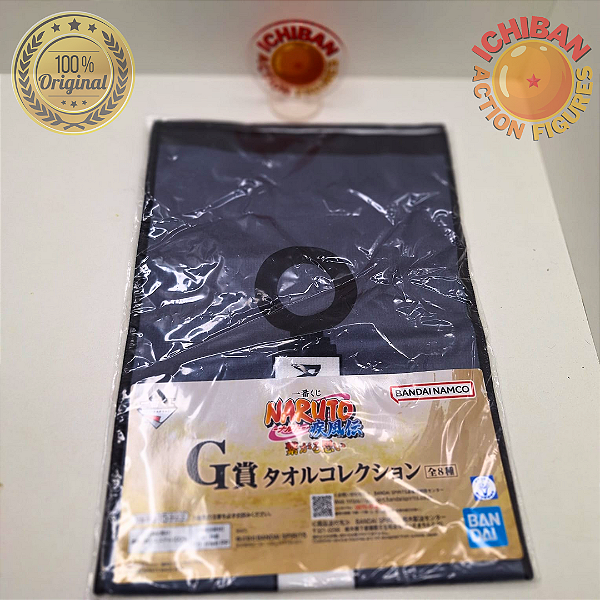 TOALHA KUNAI MINATO NARUTO ICHIBAN KUJI LETRA G BANDAI 100% ORIGINAL LACRADO