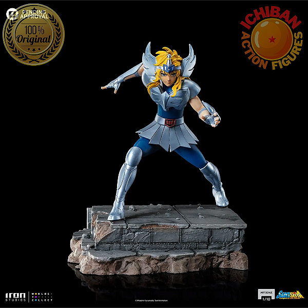 HYOGA DE CISNE CAVALEIROS DO ZODÍACO IRON STUDIOS 1/10 100% ORIGINAL