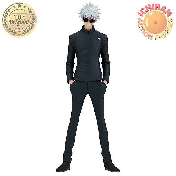 GOJO SATORU DE ÓCULOS JUJUTSU KAISEN KING OF ARTIST BANPRESTO 100% ORIGINAL LACRADO