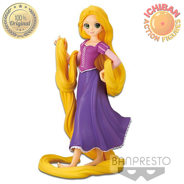 RAPUNZEL ENROLADOS DISNEY CRYSTALUX BANPRESTO 100% ORIGINAL LACRADO