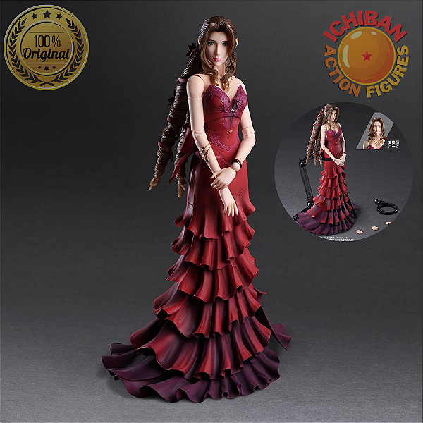 AERITH ARTICULADA DRESS VER. FINAL FANTASY VII REMAKE PLAY ARTS KAI SQUARE ENIX 100% ORIGINAL LACRADO