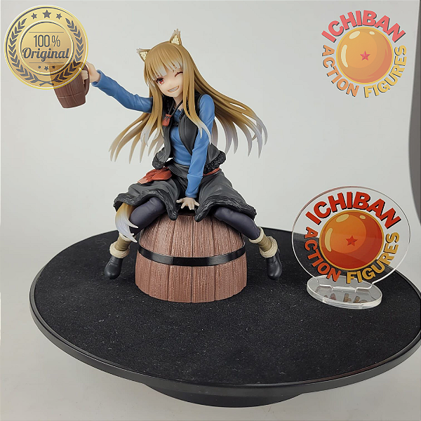 HOLO SPICE AND WOLF MERCHANT MEETS THE WISE AND WOLF LUMNASTA SEGA 100% ORIGINAL SEM CAIXA