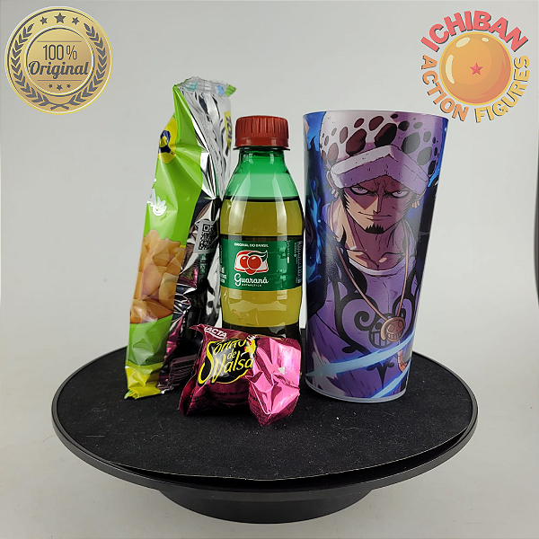 COPO LAW ICHIBAN ACTION FIGURES + SNACKS PACOTE BLACK