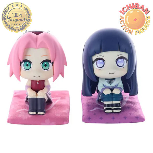 CONJUNTO SAKURA E HINATA NARUTO SHIPPUDEN LOOK UP MEGAHOUSE 100% ORIGINAL LACRADO