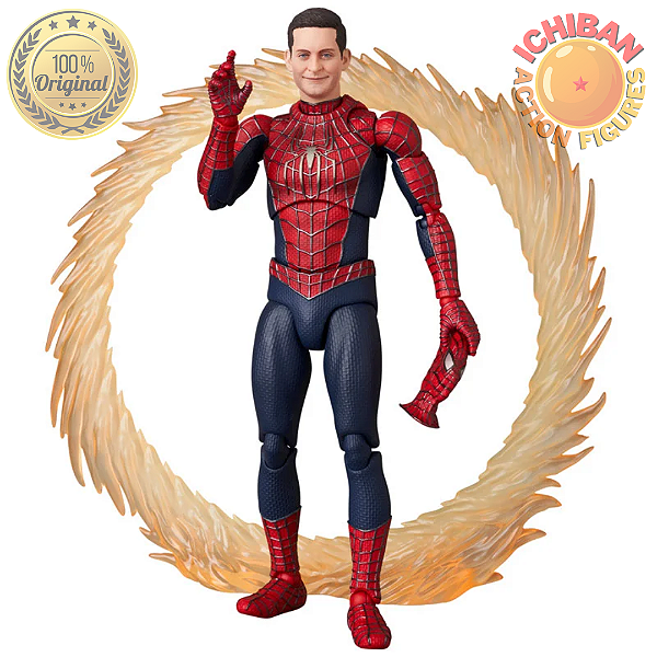SPIDER MAN TOBEY MAGUIRE VER. NO WAY HOME MARVEL ARTICULADO MAFEX 100% ORIGINAL LACRADO